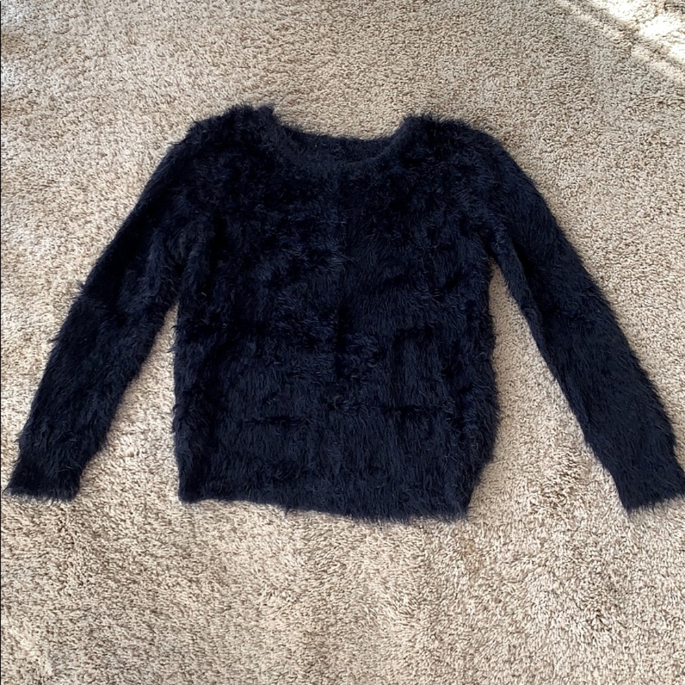 Fuzzy Blue Sweater
